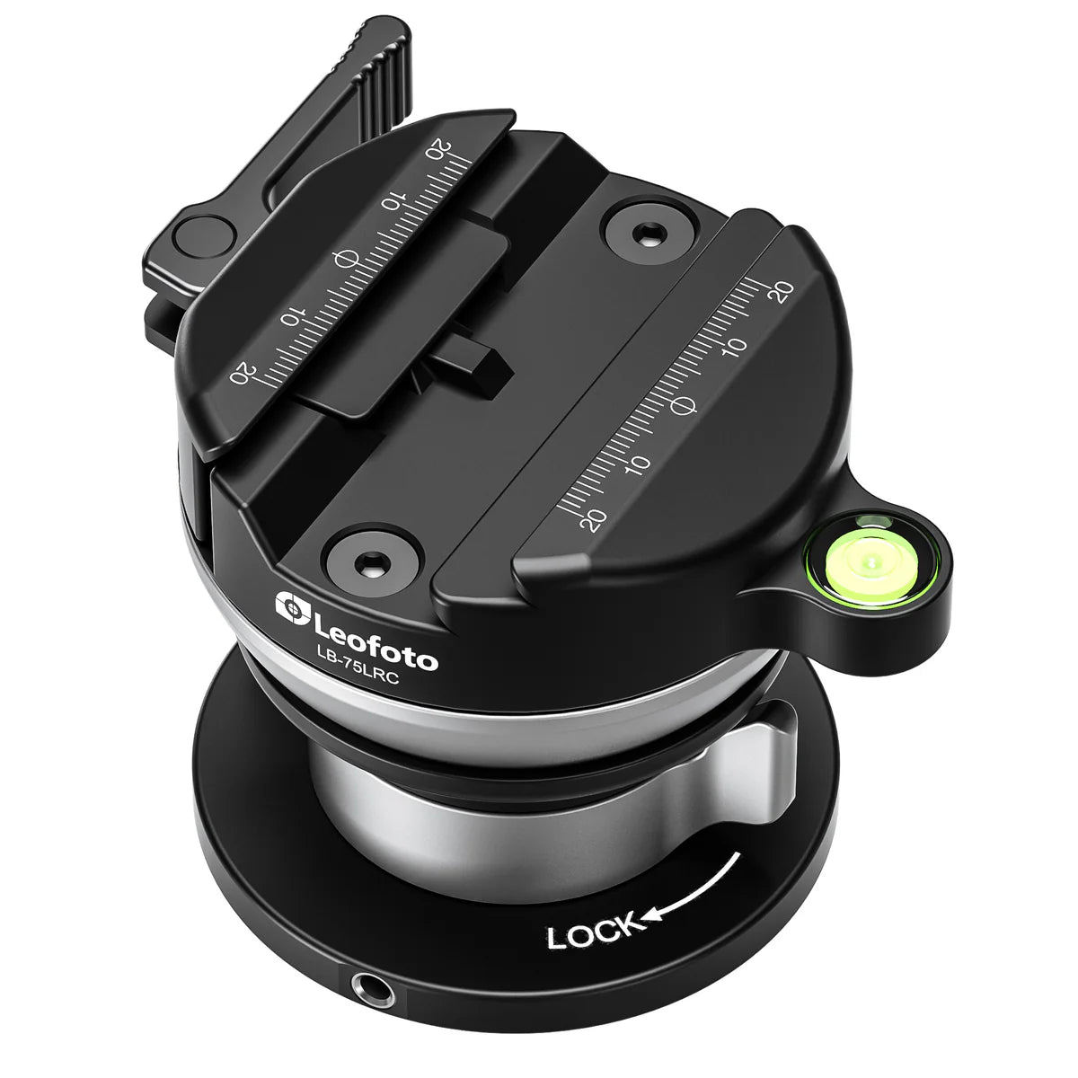 Leofoto LB-75LRC Leveling Head Arca + Picatinny Clamp