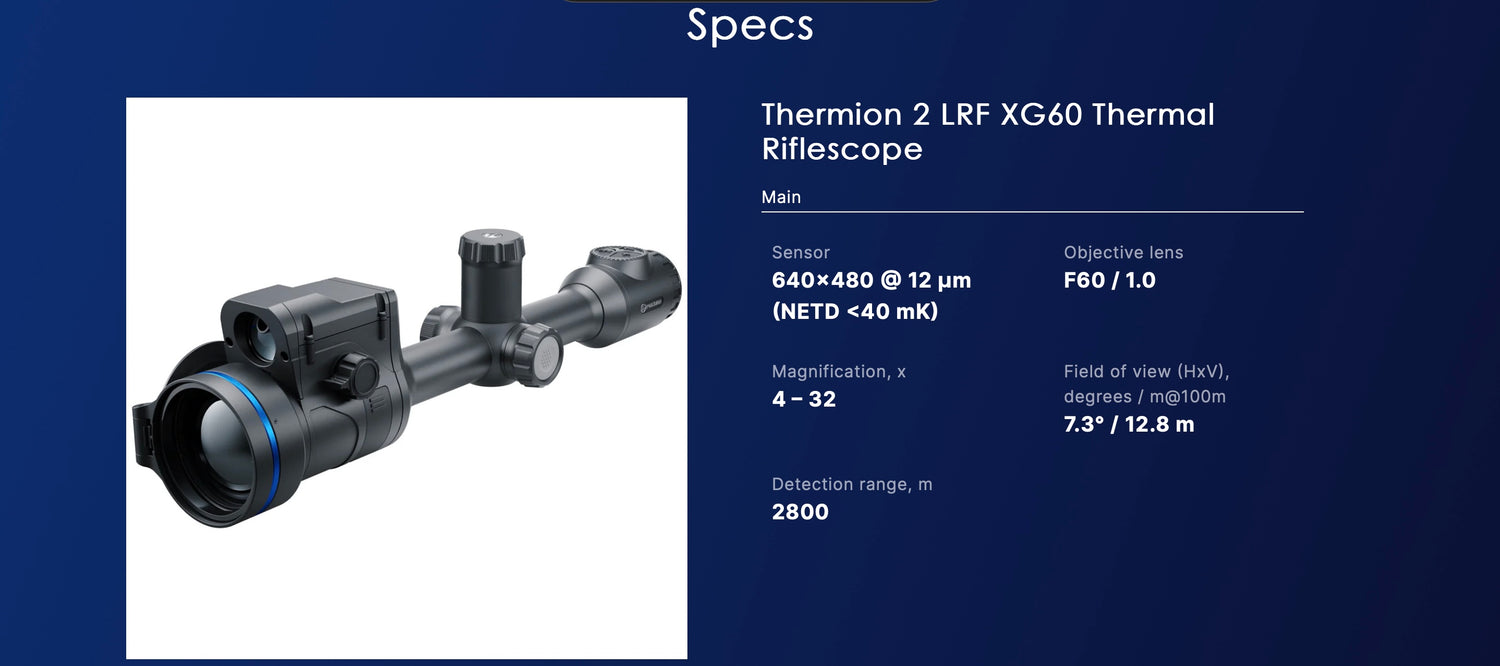 Pulsar Thermion 2 LRF XG60 Thermal Riflescope 4-32x60mm