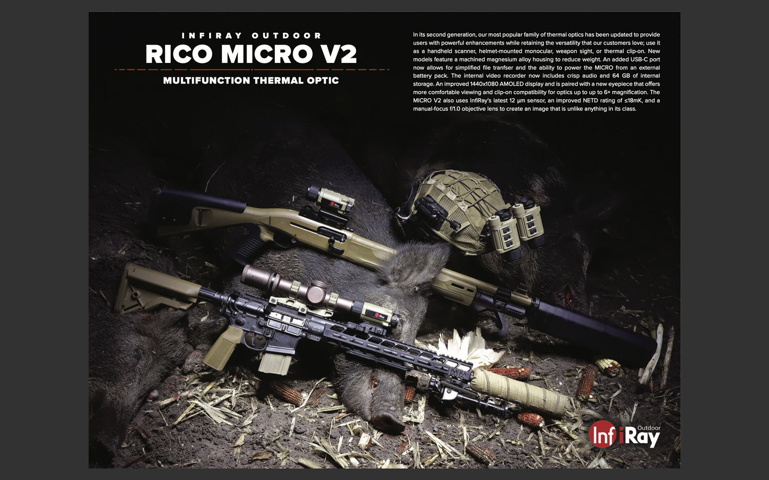 RH25v2 RICO MICRO 640res 25mm lense Multi Use Monocular