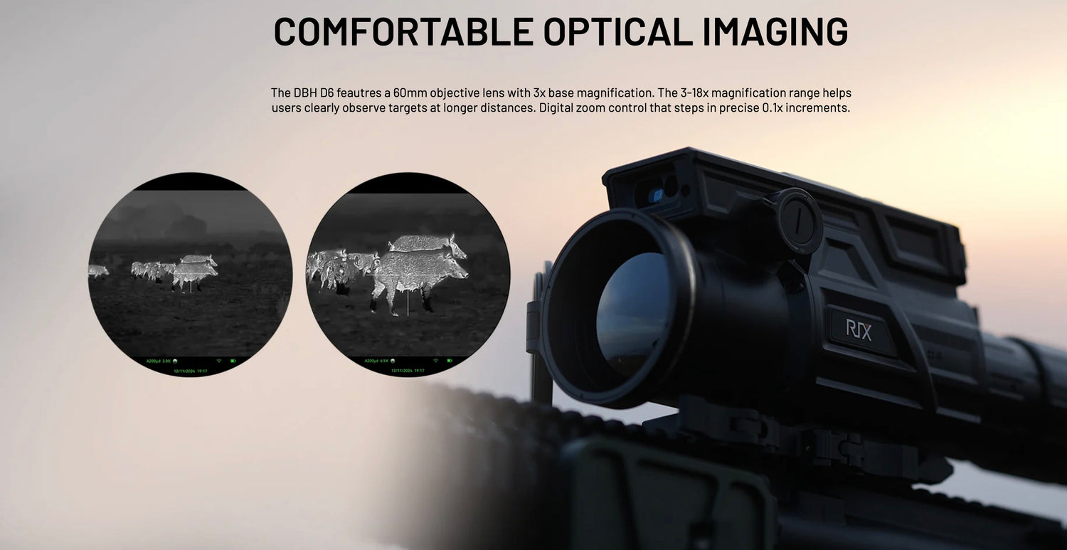 RIX DBH D6 Thermal RifleScope 3X-18X 640