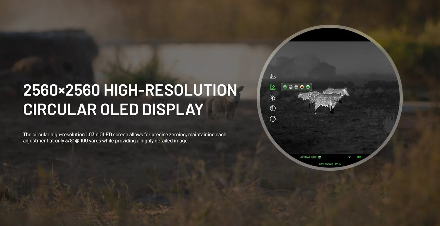 RIX DBH D6 Thermal RifleScope 3X-18X 640