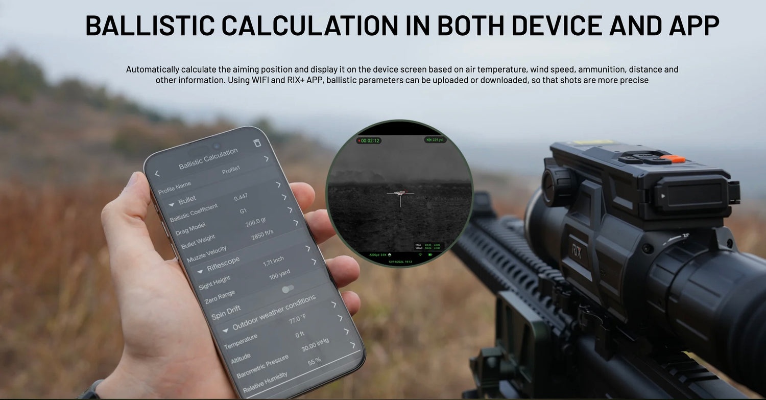 RIX DBH D6 Thermal RifleScope 3X-18X 640