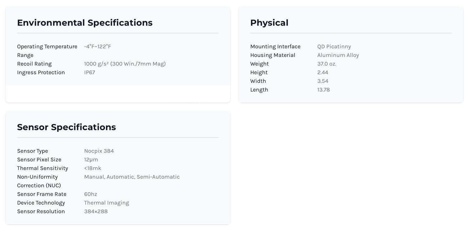 ACE L35 Thermal Weapon Sight Oc. Magnifier 384x288 35mm