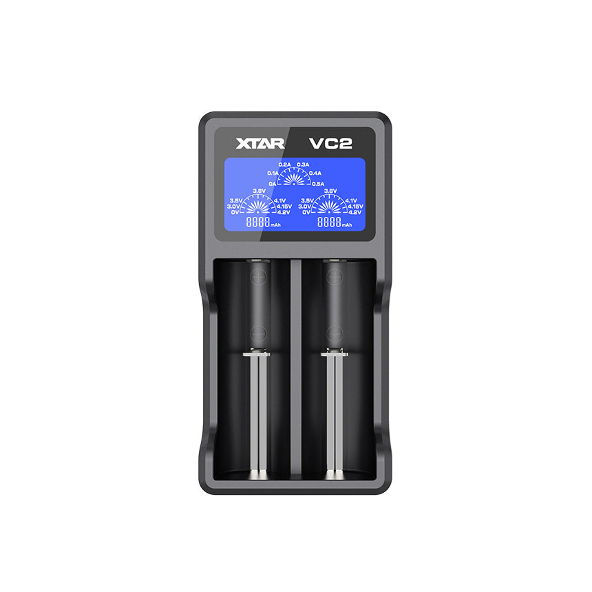 Xtar Vc2 2 Bay Smart Battery Charger Nocturnal Optics 